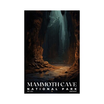 Mammoth Cave National Park Poster, Travel Art, Office Poster, Home Decor | S7 - image1